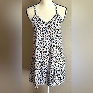 NWT Miken Leopard Print Swim Cover or Chemise